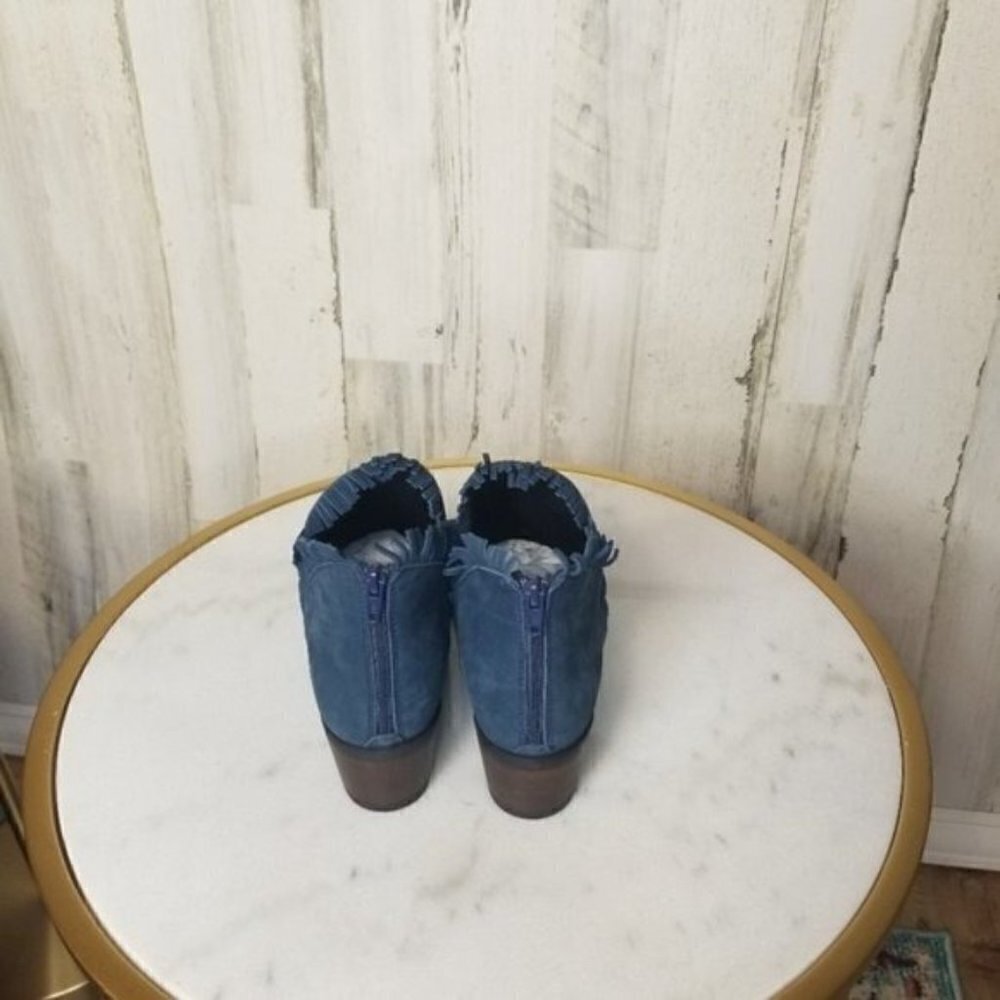 Bueno Cathy Bootie Blue Nubuck SZ 38 7.5-8M - Picture 5 of 6
